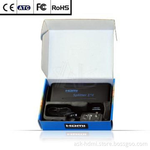 display port splitter 1 by 4 1.4V
